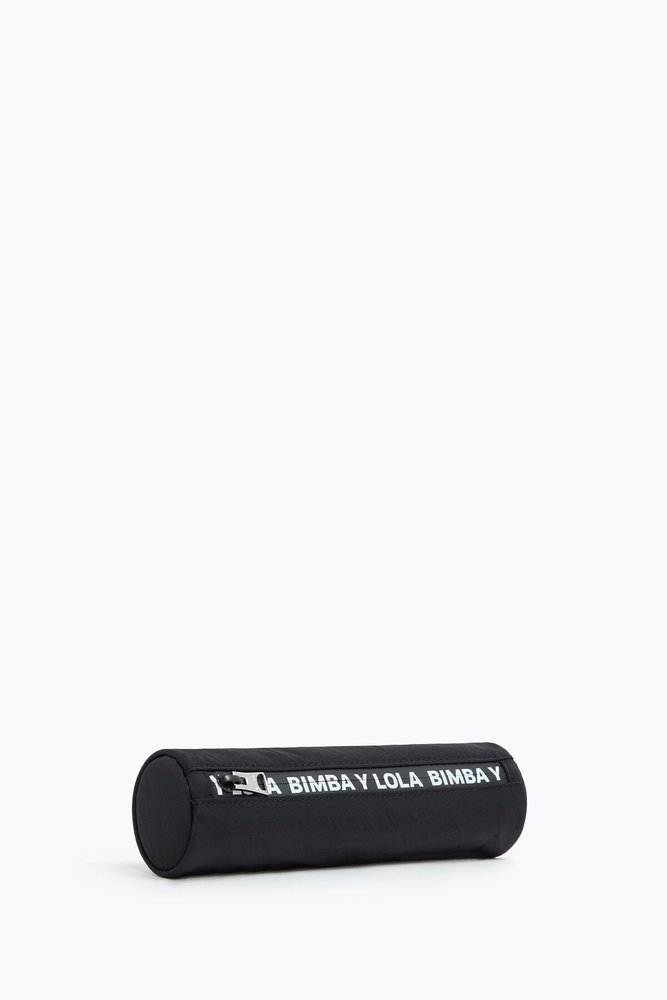 빔바이롤라 여성 파우치 Trousse crayons cylindrique nylon noire 221BBH435.T2000이끌라빔바이롤라