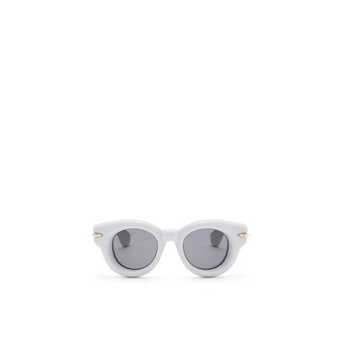 로에베 여성 선글라스 Inflated round sunglasses in nylon Light Blue GSUN444X01-5140이끌라로에베