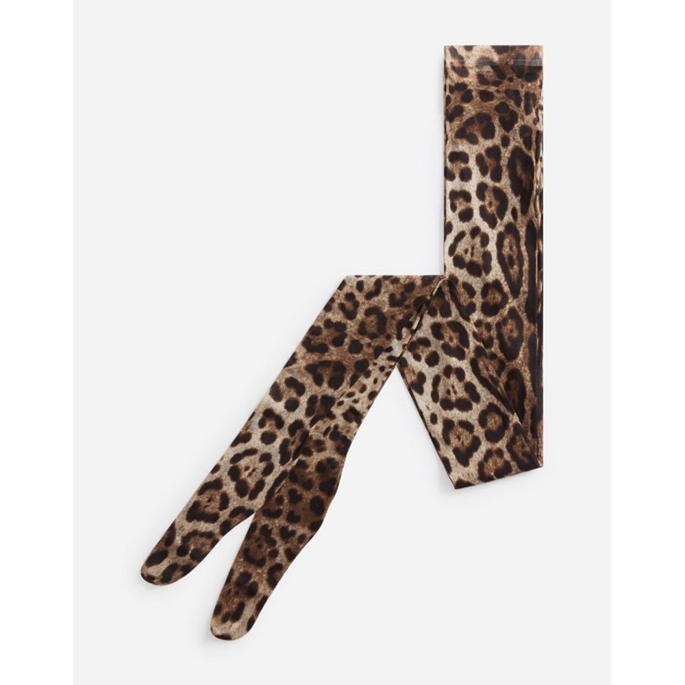 돌체앤가바나 여성 양말 Leopard print tights in tulle FC163AFSM4ZHY13M이끌라돌체 앤 가바나