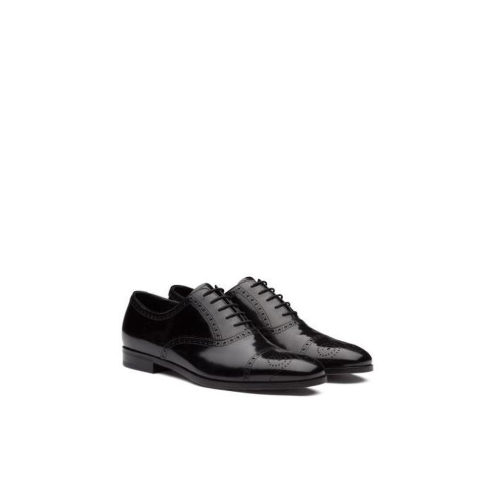 프라다 남성 구두 로퍼 2EB187_P39_F0002_F_X001 Brushed Leather Oxford Brogue Shoes이끌라프라다
