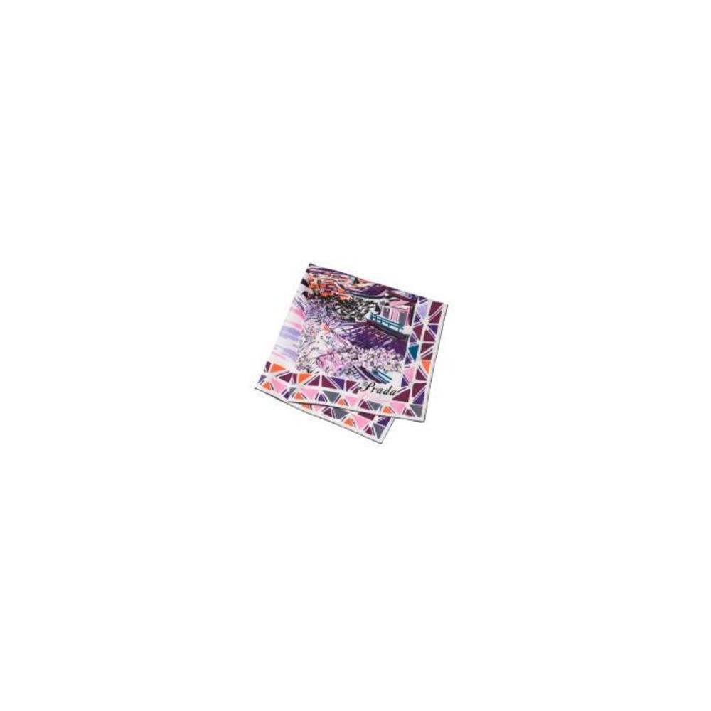 프라다 여성 스카프 숄 1FF001_2E4H_F0028 Pittoresque Tokyo printed 90 silk foulard이끌라프라다