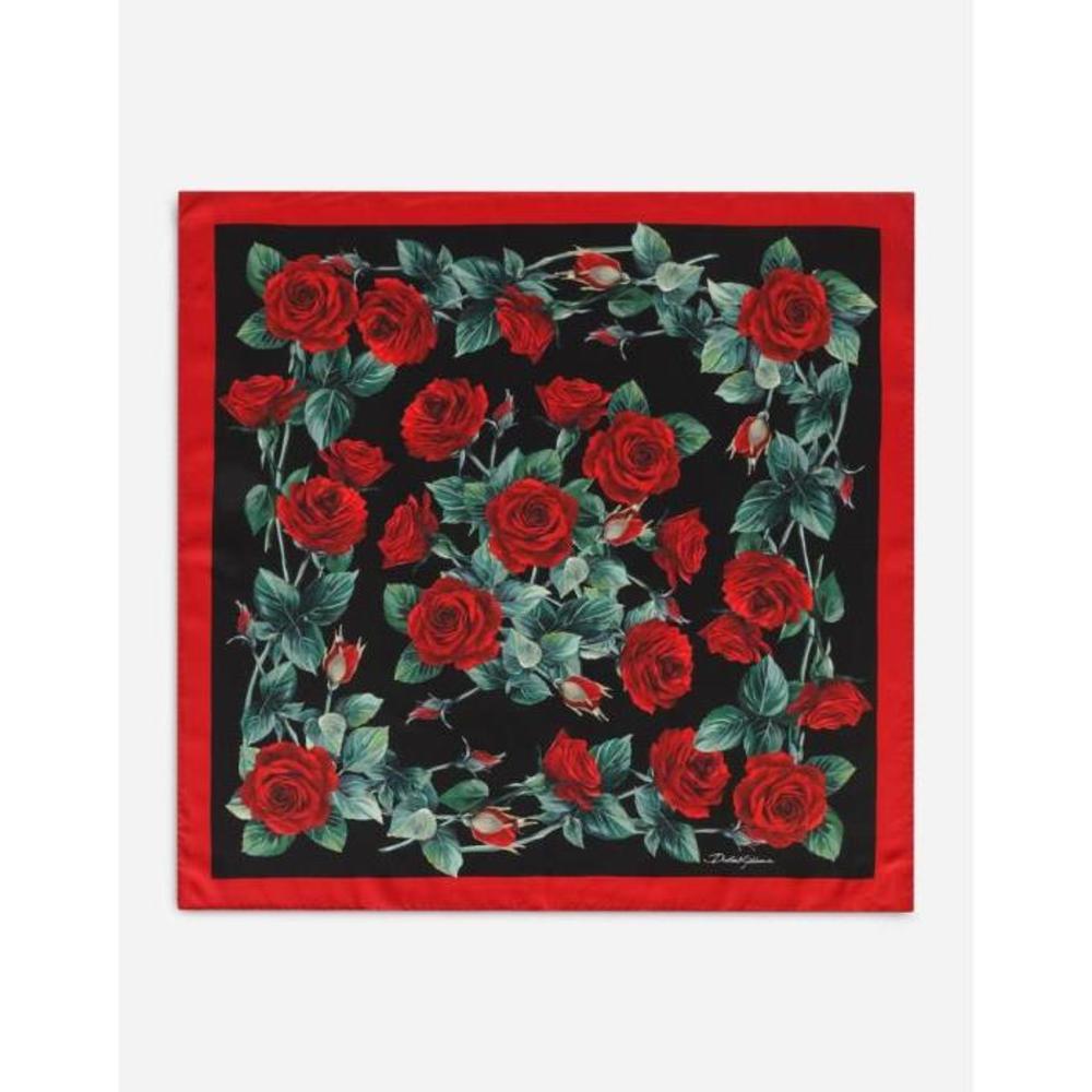 돌체앤가바나 여성 스카프 숄 Rose print twill scarf (70 x 70) FN092RG0TGIHN2ZO이끌라돌체 앤 가바나