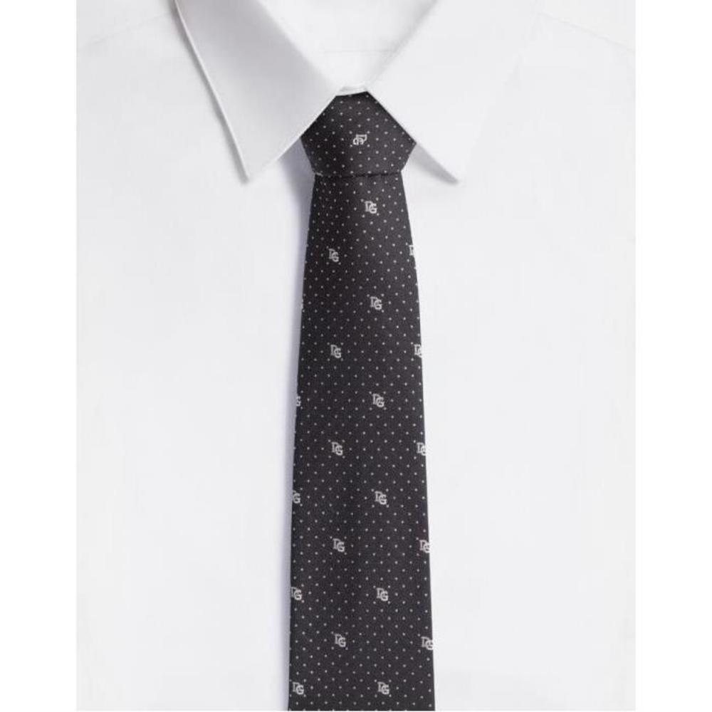 돌체앤가바나 남성 타이 보타이 Silk blade tie with polka dot design and DG logo (6 cm) GT149EG0JMON0000이끌라돌체 앤 가바나