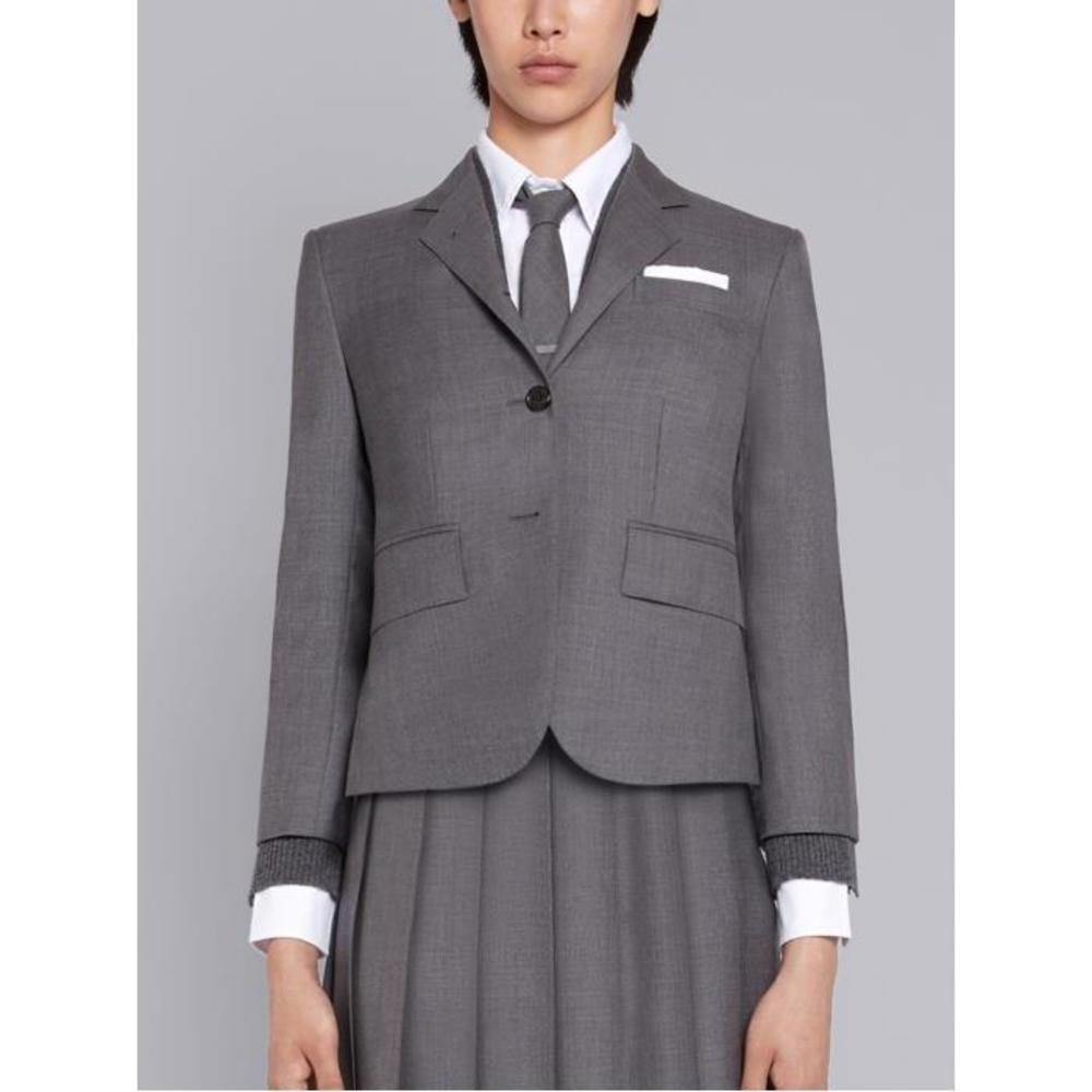 톰브라운 여성 자켓 블레이저 Medium Grey School Uniform Plain Weave High Armhole Single Breasted Sport Coat FBC010A-02872-035이끌라톰브라운
