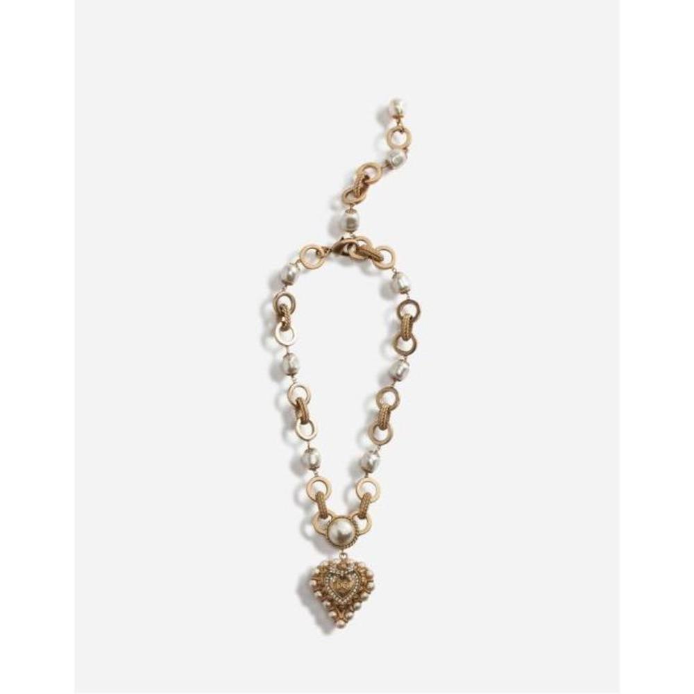 돌체앤가바나 여성 목걸이 Short necklace with decorative sacred heart&amp;pearl details WNL6A2W1111ZOO00이끌라돌체 앤 가바나