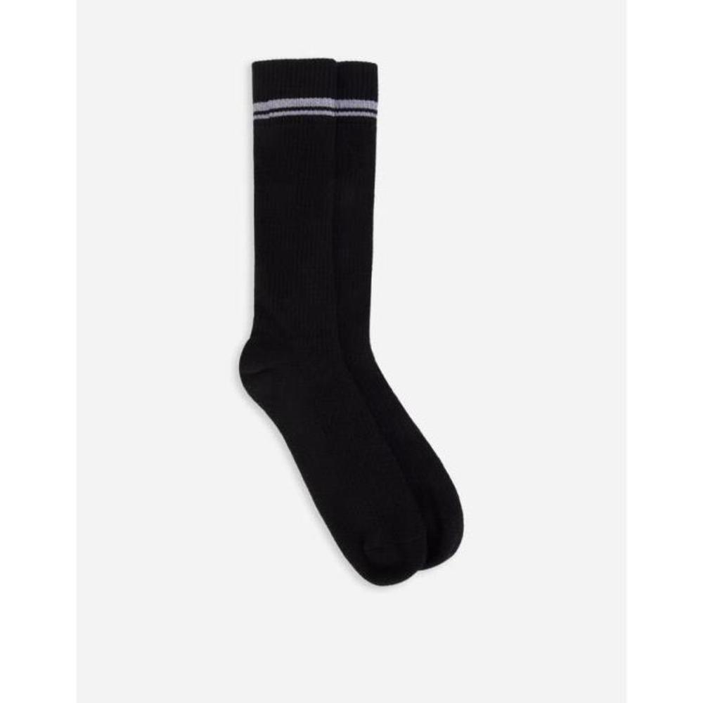 돌체앤가바나 남성 양말 Stretch cotton socks with jacquard DG logo GXI30TJACLTS9001이끌라돌체 앤 가바나