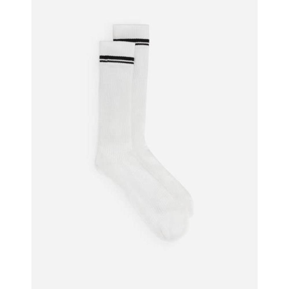 돌체앤가바나 남성 양말 Cotton jacquard socks with DG logo GXI30TJACLTS9000이끌라돌체 앤 가바나