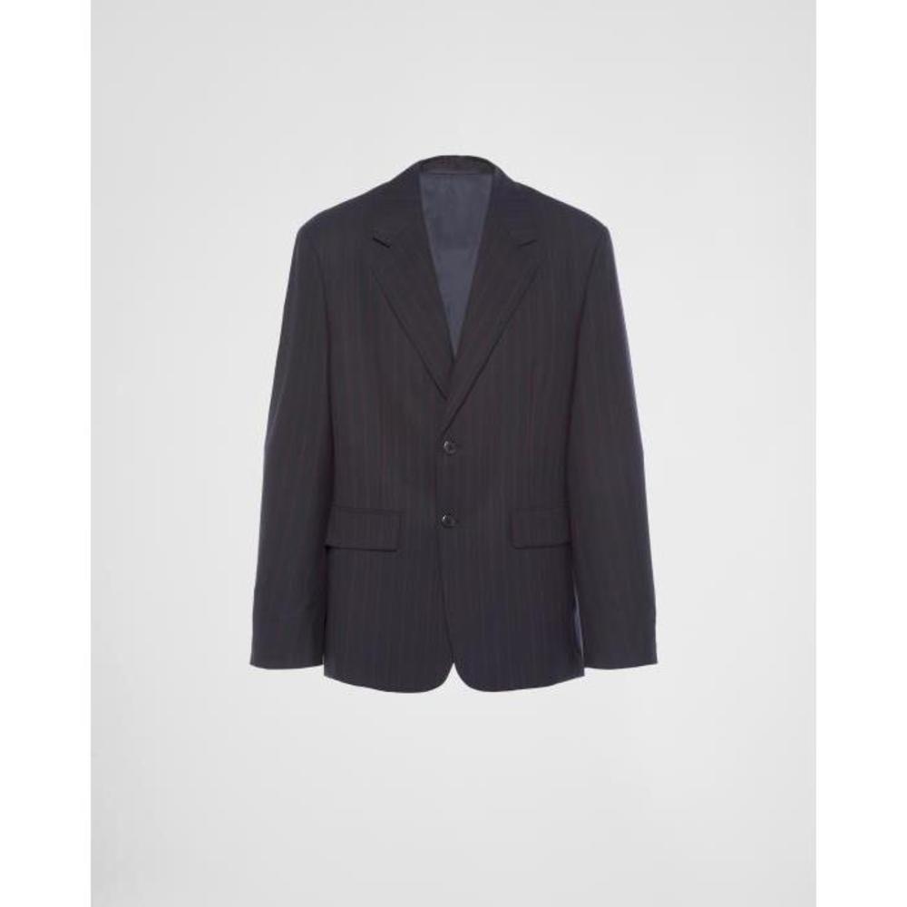 프라다 남성 자켓 블레이저 UGM169_10D9_F0008_S_221 Single breasted pinstripe wool jacket이끌라프라다