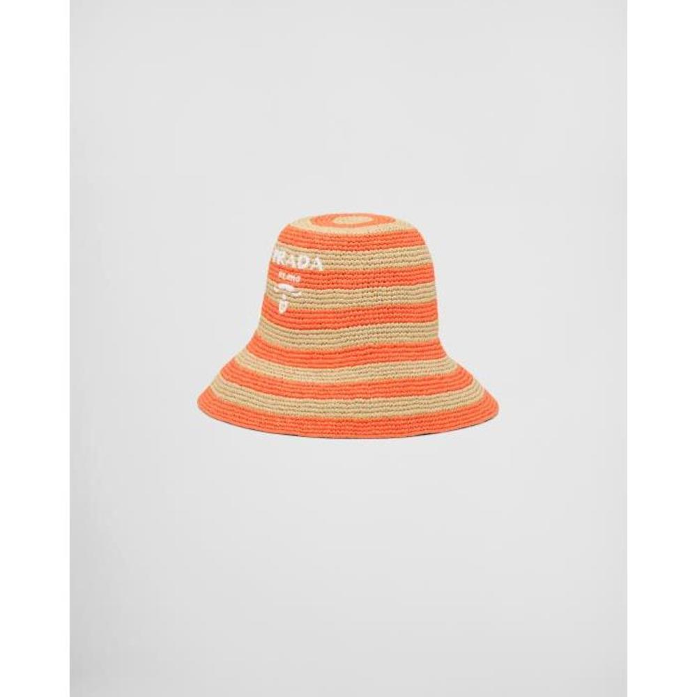프라다 여성 모자 1HC264_2D1N_F0P6K Crochet bucket hat이끌라프라다