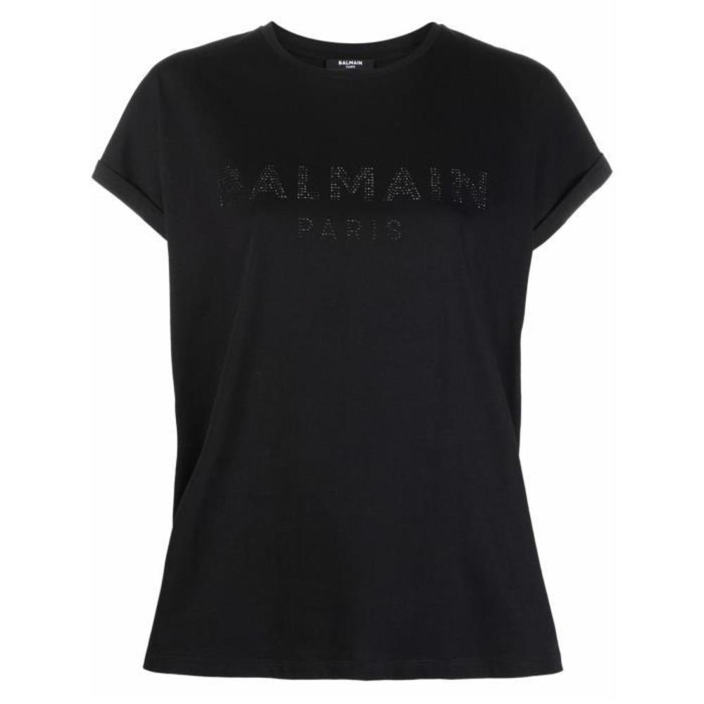 발망 여성 블라우스 셔츠 스터드 로고 반소매 티셔츠 XF1EF010BB03이끌라발망