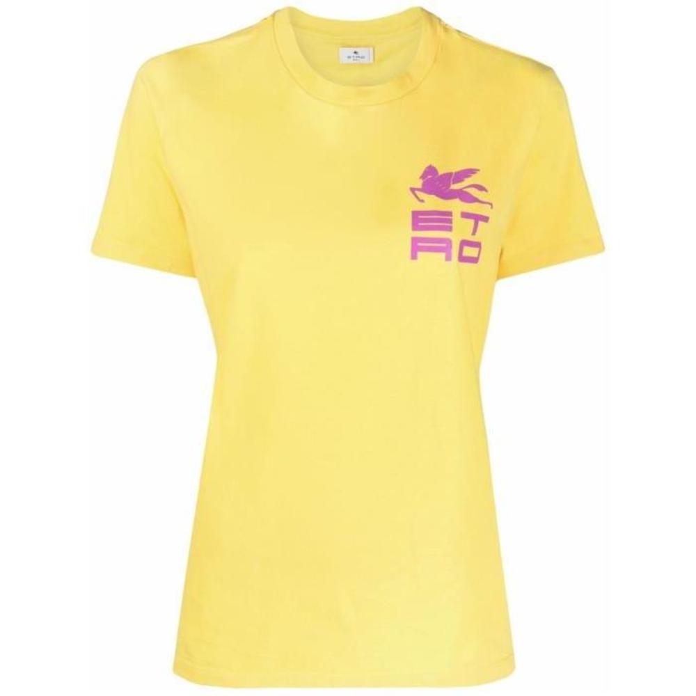 에트로 여성 블라우스 셔츠 로고 프린트 티셔츠 196039759이끌라에트로