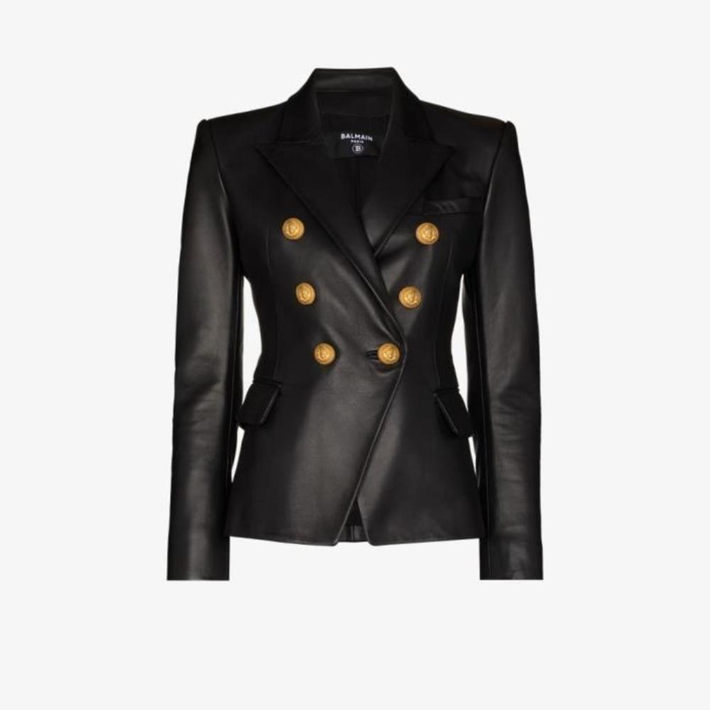 발망 여성 자켓 블레이저 double breasted leather blazer 15602148_VF1997499163P이끌라발망