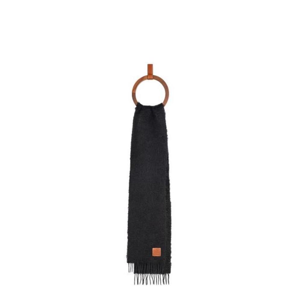 로에베 여성 스카프 숄 Scarf in wool&amp;mohair Black F655254X01이끌라로에베
