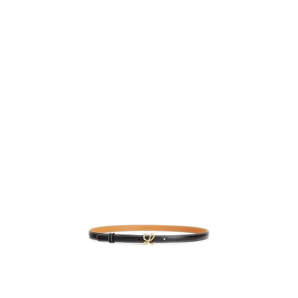 로에베 여성 벨트 Belt in smooth calfskin Black/Gold E821238X01이끌라로에베
