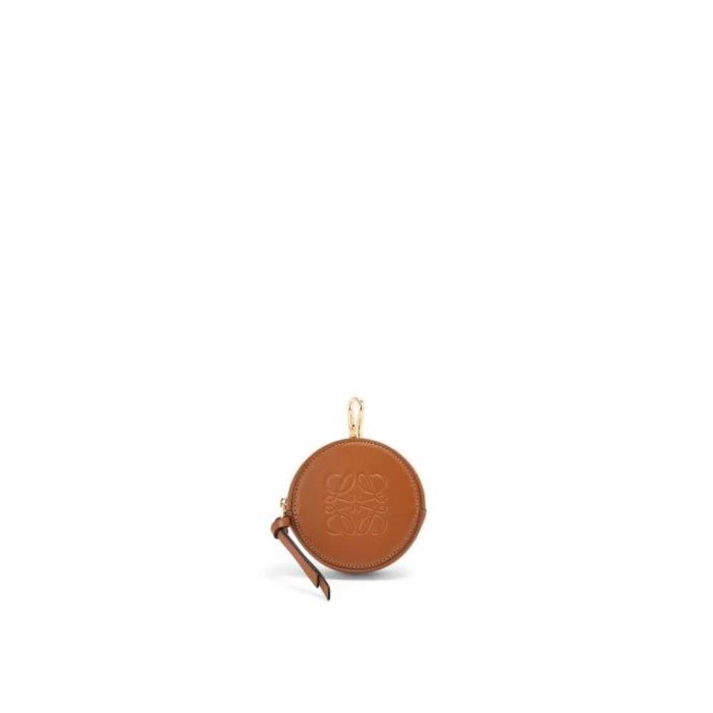 로에베 여성 키링 가죽소품 Mini Cookie pouch in soft calfskin Tan C499419X01이끌라로에베