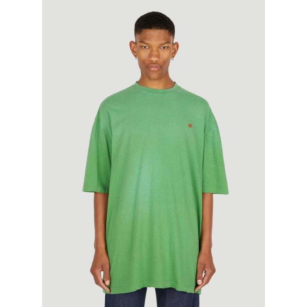 아크네스튜디오 남성 티셔츠 맨투맨 Eyck Oversized T Shirt in Green acn0147034grn이끌라아크네 스튜디오