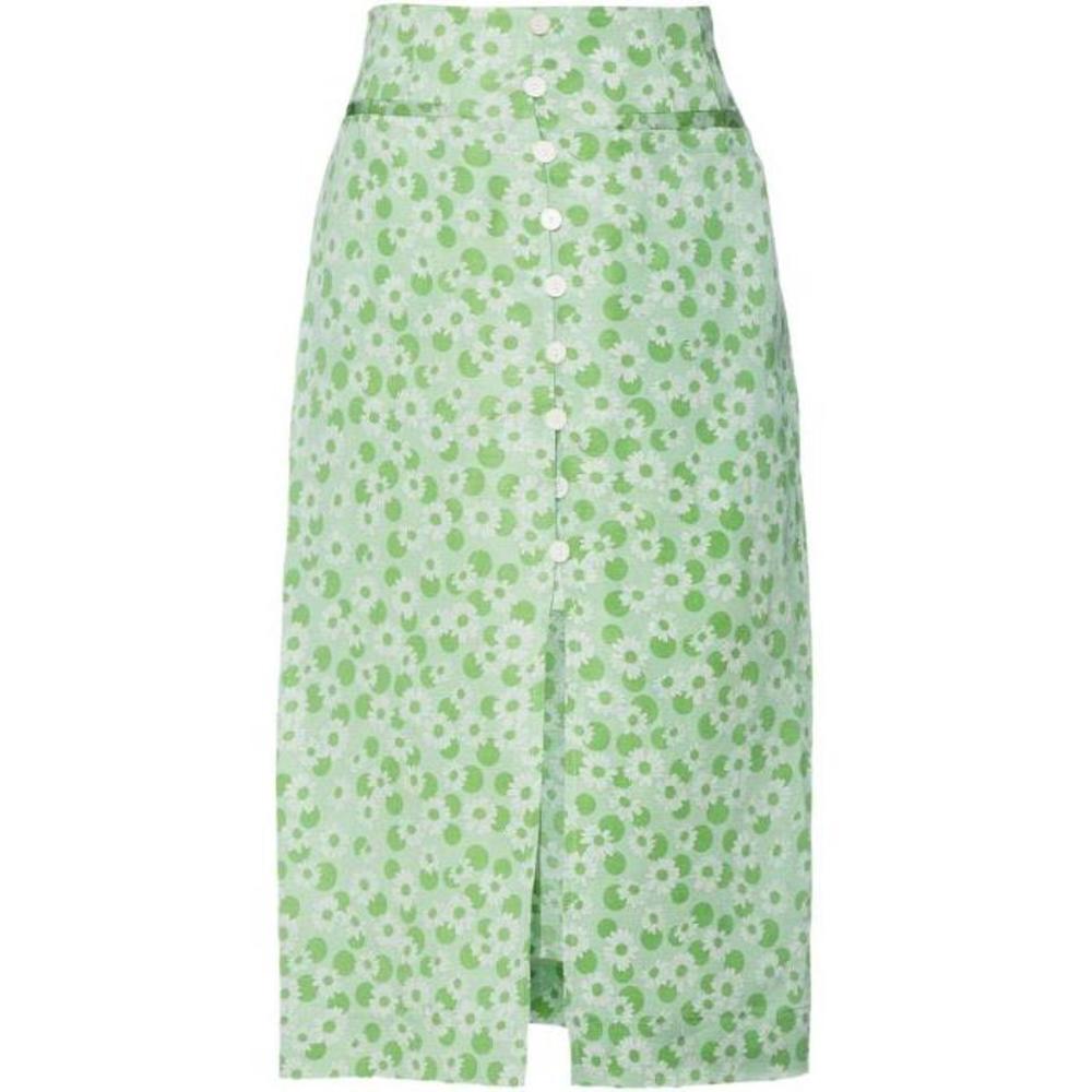 산드로 여성 스커트 Lavande printed linen&amp;silk blend skirt 38063312419964616이끌라산드로