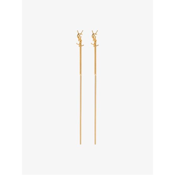 생로랑 여성 귀걸이 gold tone Opyum monogram threader earrings 15670244_618031Y1500이끌라생로랑
