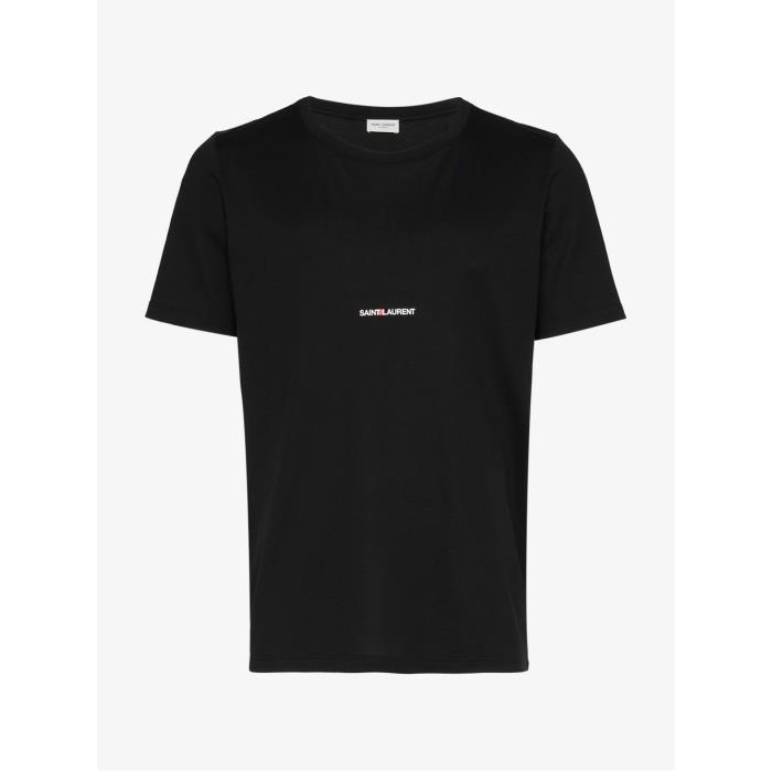 생로랑 남성 티셔츠 맨투맨 black logo print T shirt 12982072_464572YB2DQ이끌라생로랑