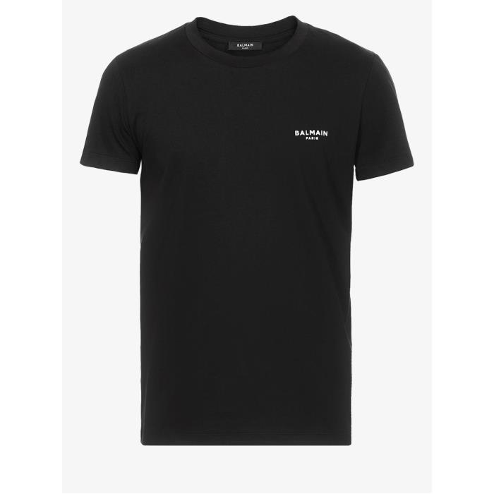 발망 남성 티셔츠 맨투맨 black logo print organic cotton T shirt 19413005_AH1EF000BB04이끌라발망
