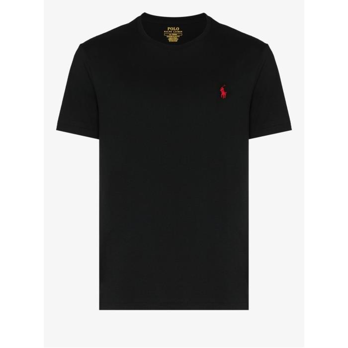 폴로랄프로렌 남성 티셔츠 맨투맨 black Embroidered logo Cotton T Shirt 13998203_710680785001이끌라폴로랄프로렌