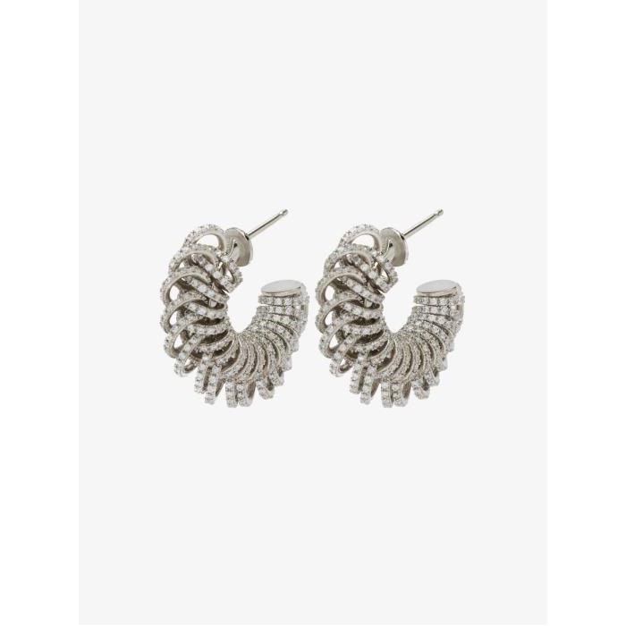 보테가베네타 여성 귀걸이 sterling silver Twist crystal hoop earrings 16949866_665778VL919이끌라보테가베네타