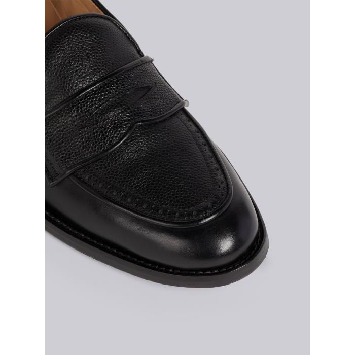톰브라운 남성 구두 로퍼 MFL076A-05584-001 Black Vitello Calf Leather Flexible Sole Soft Penny Loafer이끌라톰브라운