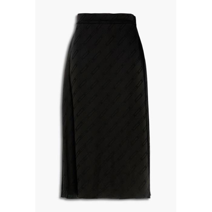 산드로 여성 스커트 Black Calina satin jacquard midi skirt | SANDRO | THE OUTNET 38063312420795015이끌라산드로