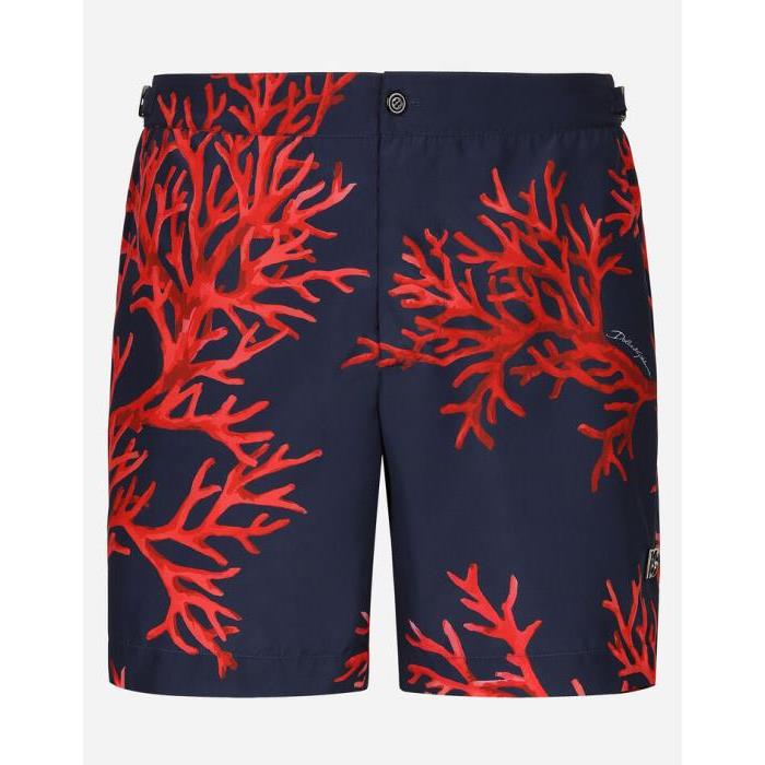 돌체앤가바나 남성 비치웨어 Mid length swim shorts with coral print M4A59THSMBJHB3VK이끌라돌체 앤 가바나