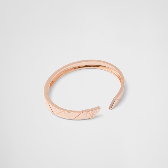 프라다 여성 팔찌 1JB389_2FPD_F0XEG Eternal Gold bangle bracelet in pink이끌라프라다