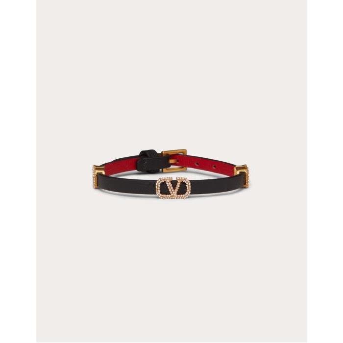 발렌티노 여성 팔찌 VLogo Signature Leather Bracelet WW2J0F42LWV0SM이끌라발렌티노