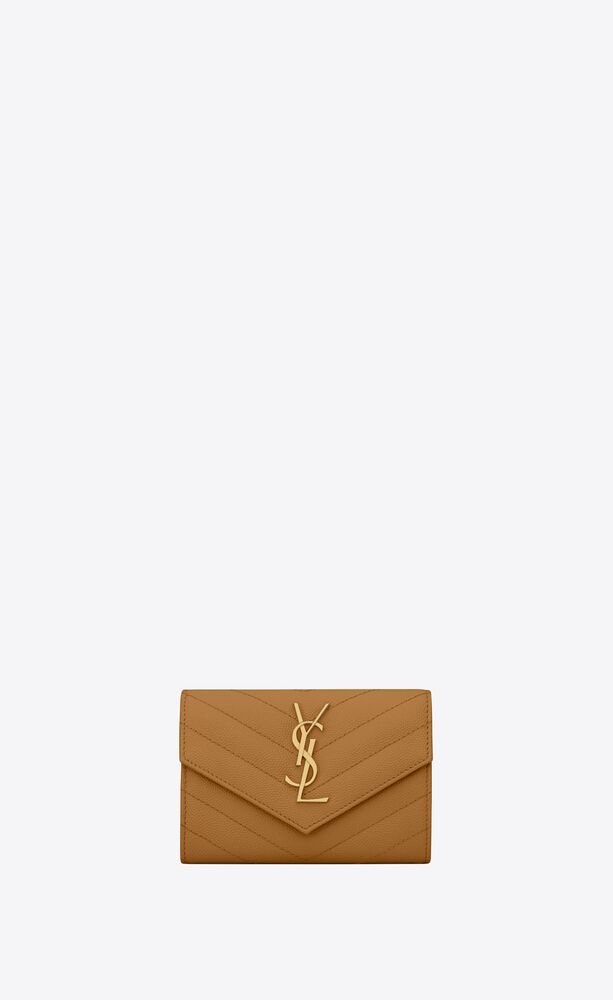 생로랑 여성 반지갑 414404BOW012516 cassandre matelasse small envelope wallet in grain de poudre embossed leather이끌라생로랑