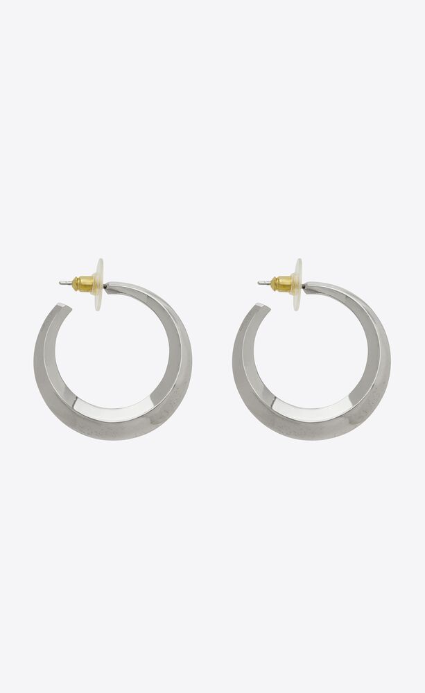 생로랑 여성 귀걸이 730574Y15008126 small hoop earrings in metal이끌라생로랑