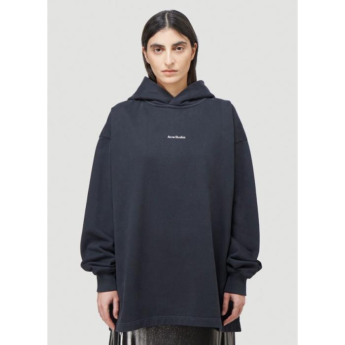 아크네스튜디오 여성 후드티후드집업 Fikka Stamp Hooded Sweatshirt in Black AI0083-900이끌라아크네 스튜디오