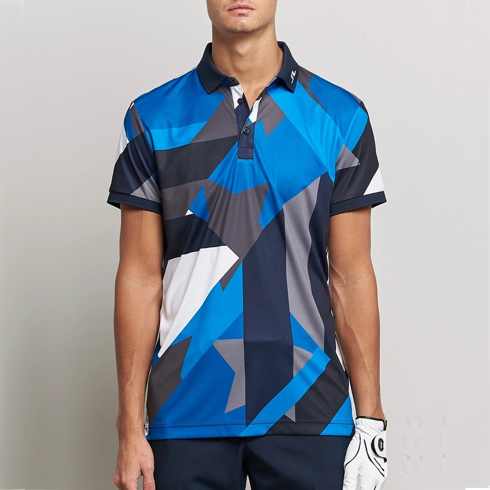 제이린드버그 남성 티셔츠 KV 프린트 폴로셔츠 골프웨어 블루 GMJT07068이끌라제이린드버그