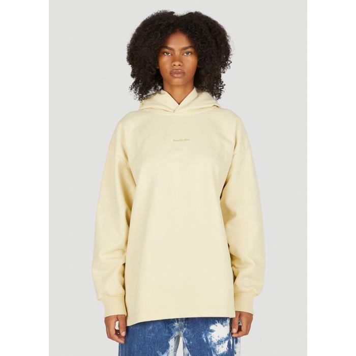 아크네스튜디오 여성 후드티후드집업 Logo Print Hooded Sweatshirt in Yellow AI0083-ABV이끌라아크네 스튜디오