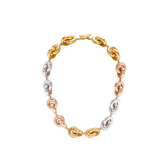 로에베 여성 목걸이 Donut link necklace in sterling silver Silver/Gold/Rose Gold J000241X40-1638이끌라로에베