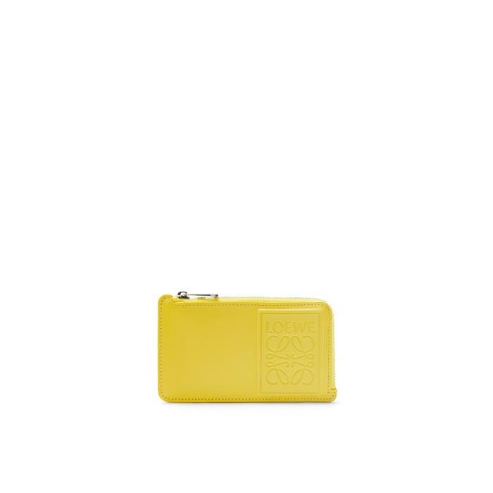 로에베 남성 카드지갑 Coin cardholder in satin calfskin Yellow C565Z40X01-8100이끌라로에베