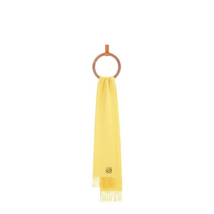 로에베 남성 스카프 숄 Anagram scarf in cashmere Yellow F000914X04-8100이끌라로에베