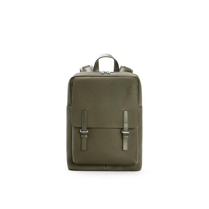 로에베 남성 백팩 Military backpack in soft grained calfskin Khaki Green B553J18X03-4160이끌라로에베