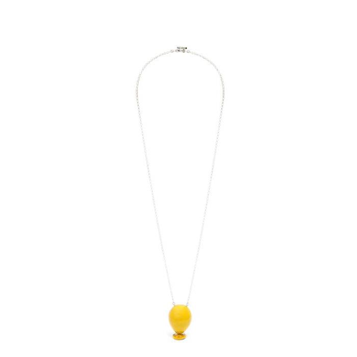 로에베 여성 목걸이 Balloon pendant in sterling silver&amp;enamel Yellow J710241X02-8100이끌라로에베