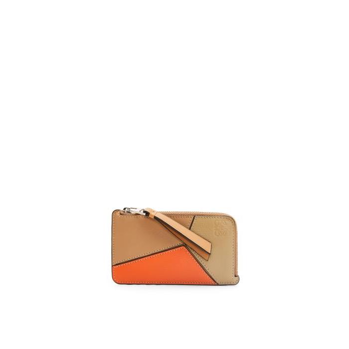 로에베 남성 카드지갑 Puzzle coin cardholder in classic calfskin Warm Desert/Orange C510R50X01-8412이끌라로에베