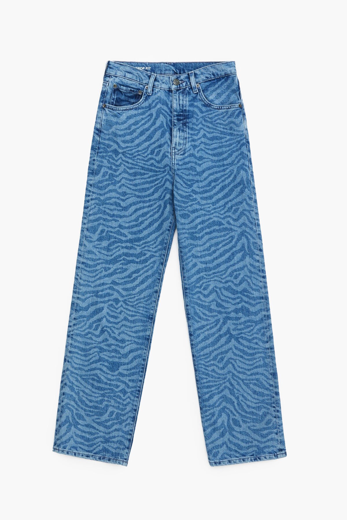 빔바이롤라 여성 바지 데님 STRAIGHT CROPPED Pantalon jean droit Tiger bleu 221BR6190.T6505_DL1이끌라빔바이롤라