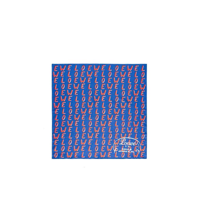 로에베 여성 스카프 숄 LOEWE scarf in silk Blue/Red F811257X12-5107이끌라로에베