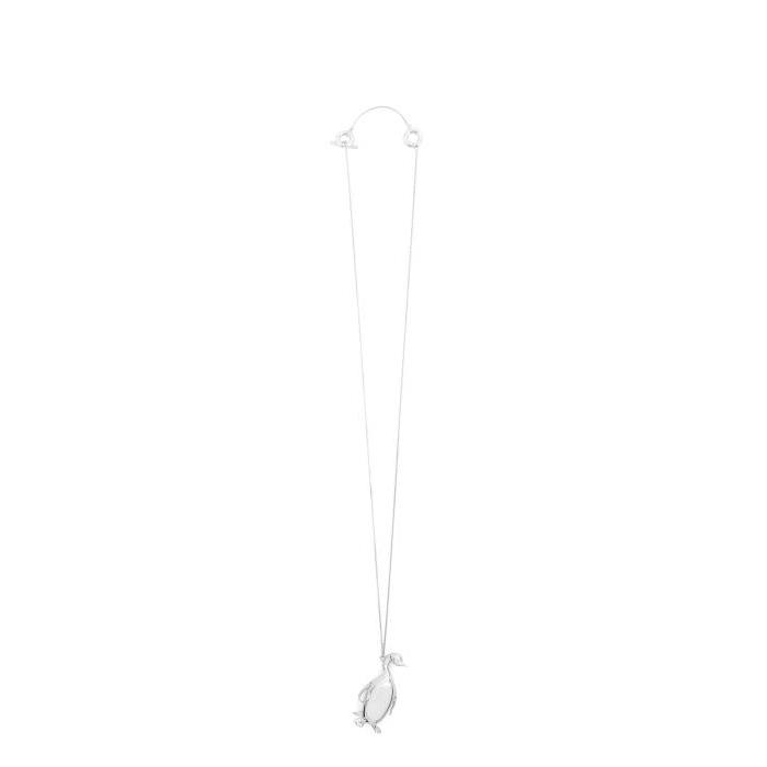 로에베 여성 목걸이 Penguin locket necklace in sterling silver Silver J000241X46-1160이끌라로에베