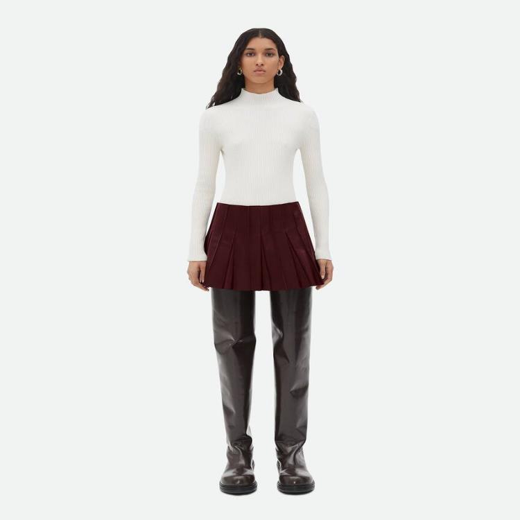 보테가베네타 여성 스커트 Leather Pleated Mini Skirt 749057V2JI02150이끌라보테가베네타