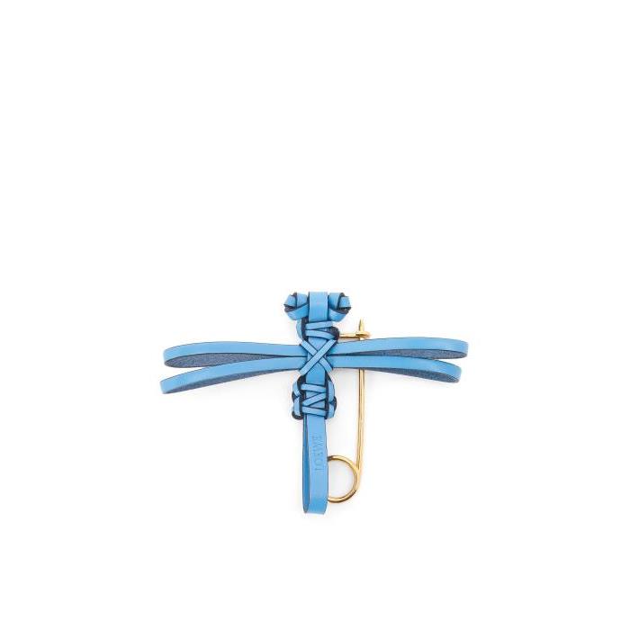 로에베 남성 키링 가죽소품 Dragonfly pin charm in calfskin Sky Blue C621232X88-5145이끌라로에베
