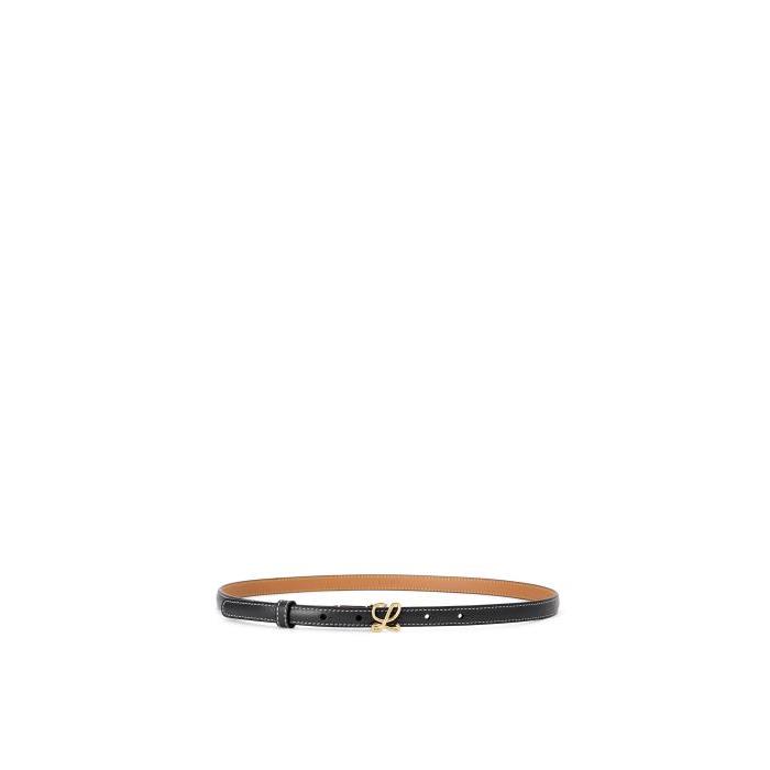로에베 여성 벨트 Belt in smooth calfskin Black/Gold E619Z16X07-1206이끌라로에베