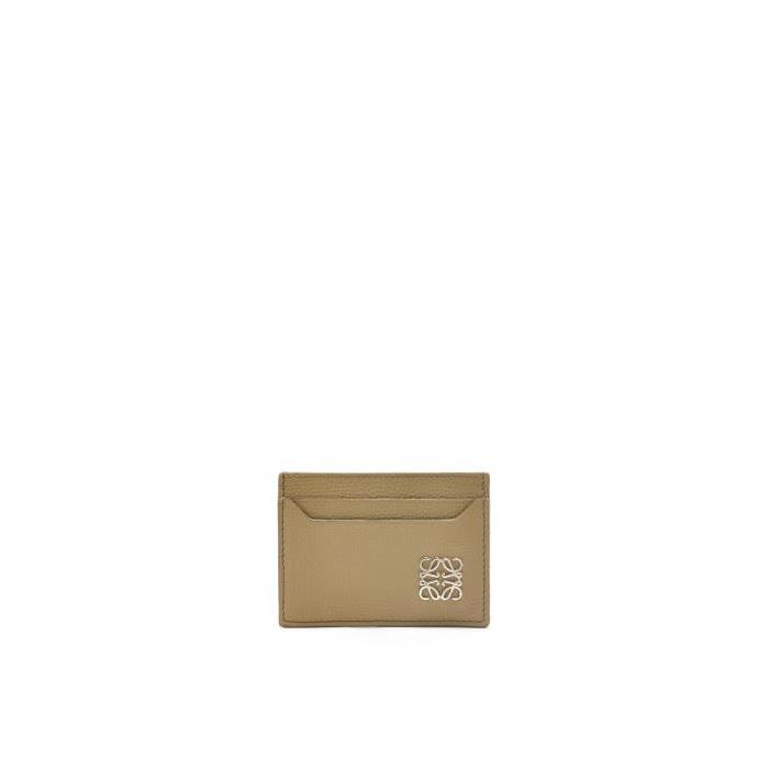 로에베 여성 카드지갑 Anagram plain cardholder in pebble grain calfskin Artichoke Green C821075X01-8593이끌라로에베
