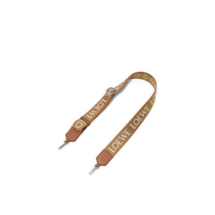 로에베 남성 기타액세서리 Anagram strap in lurex jacquard&amp;calfskin Bronze C604T87X10-3240이끌라로에베